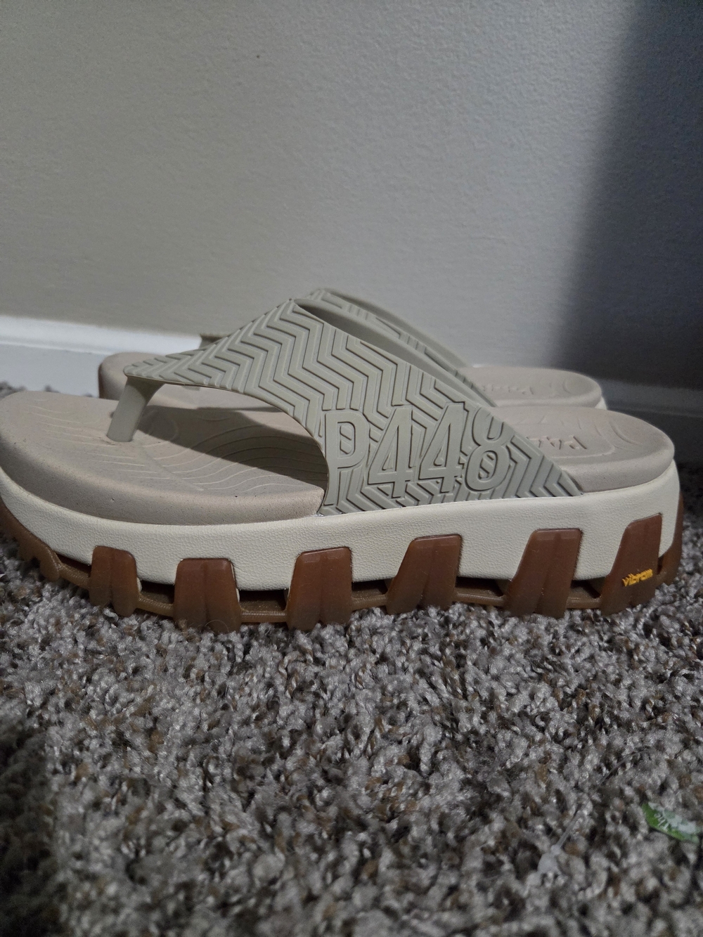 P448 Vibram Collab Bondi Thong Sandals — Coffee - Picture 4 of 9